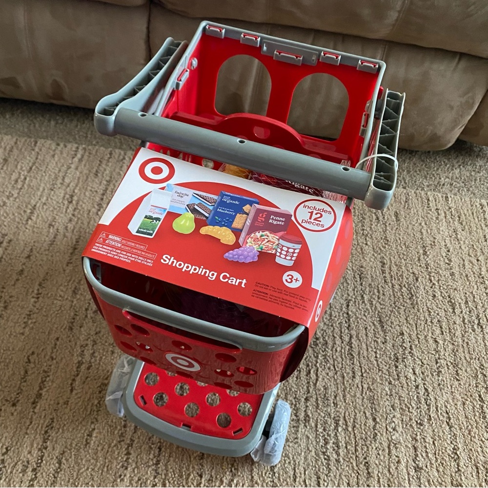 Kids Target Toy Shopping Cart Red Ready to ship